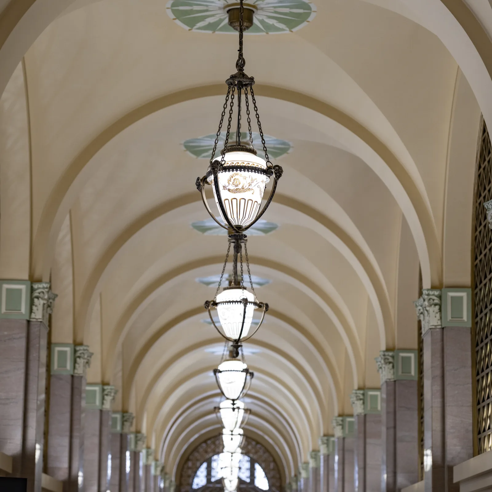 Vaulted arcade inside an Oklahoma City courthouse Vaulted arcade inside an Oklahoma City courthouse